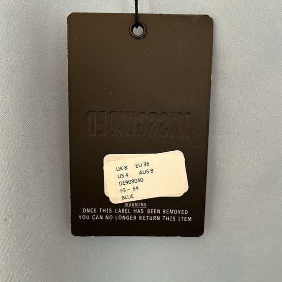 Missguided Light Blue Mini Dress - Picture 6 of 9